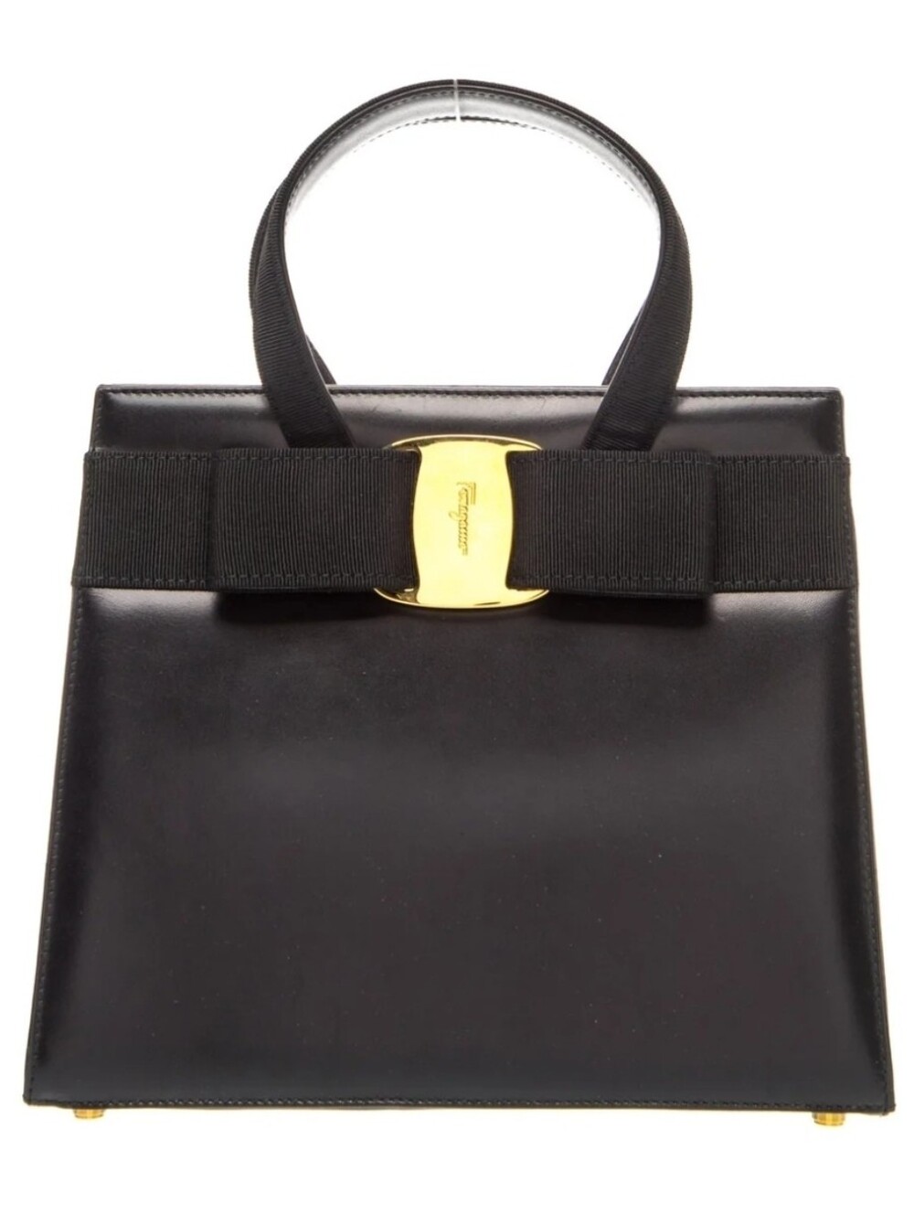 Salvatore Ferragamo Vara Ribbon Leather Handbag